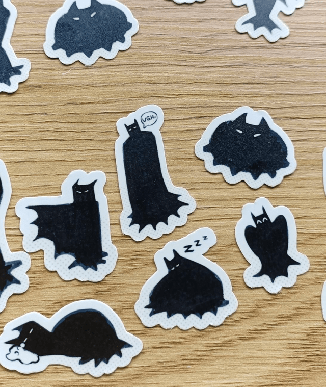 bat blobs - sticker pack