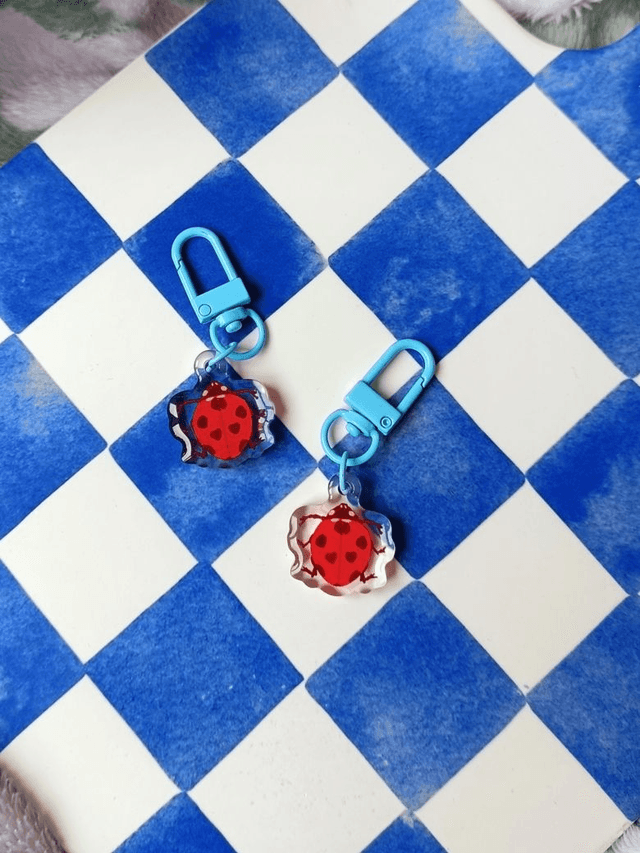 ladybuggy - acrylic keychain