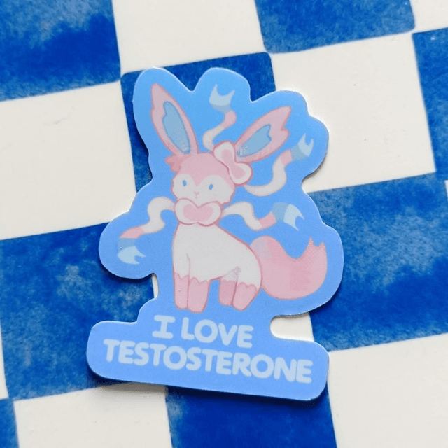 i love hormones - vinyl sticker 