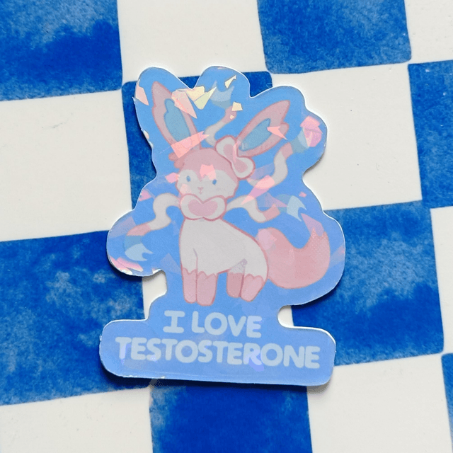 i love hormones - vinyl sticker 