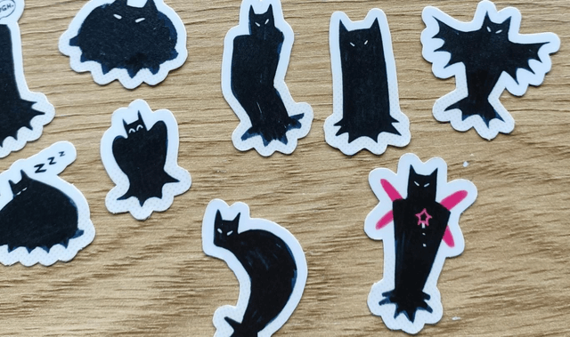 bat blobs - sticker pack