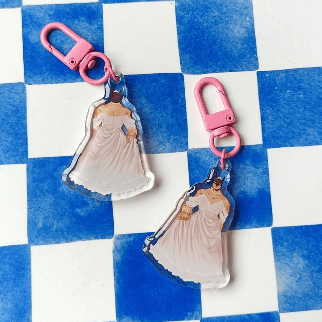 prettiest bat at the ball - acrylic keychain