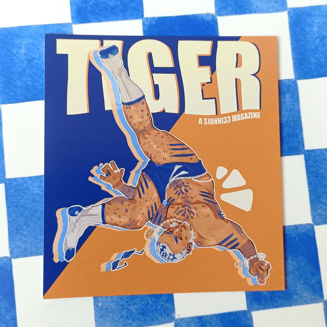 tiger magazine - square print