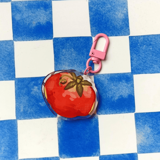 tomaytoe - acrylic epoxy keychain