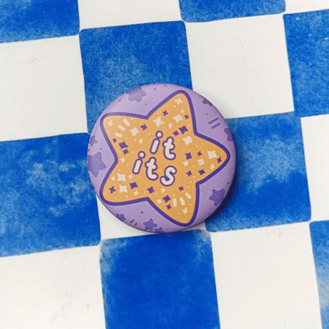 pronoun button pins - its