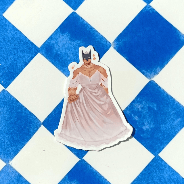 prettiest bat at the ball- transparent sticker