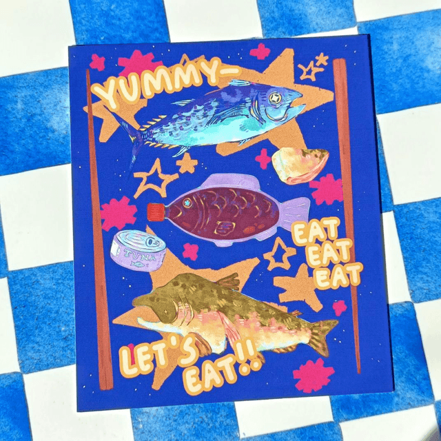 yummy fish - art print
