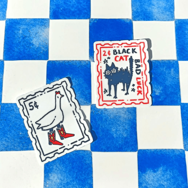 stamps - vinyl stickers 