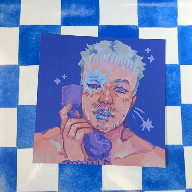 caller unavailable / square print