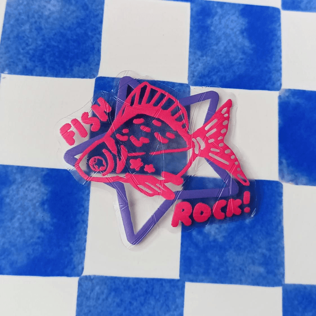fish rock! - suncatcher