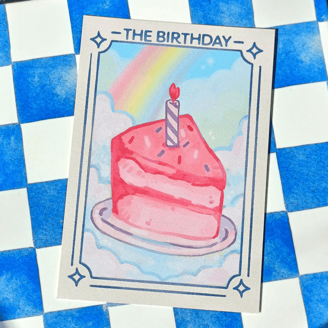 the birthday - postcard